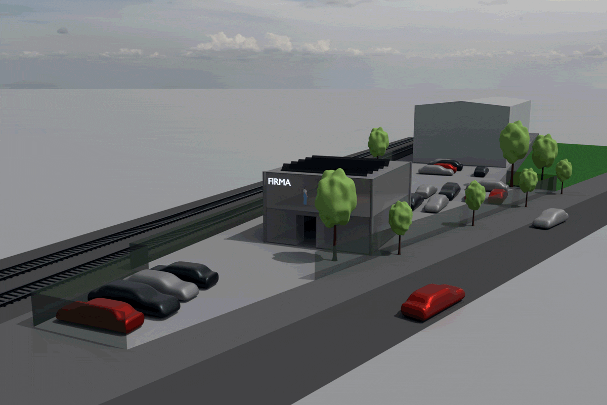 Animierte Visualisierung möglicher Bebauungsvarianten